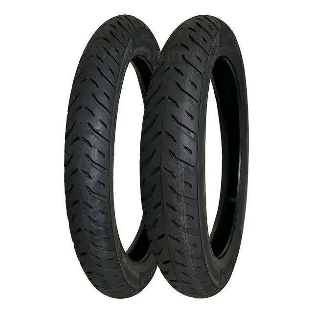 Par Pneu Honda Biz 125 80/100-14 + 60/100-17 Michelin